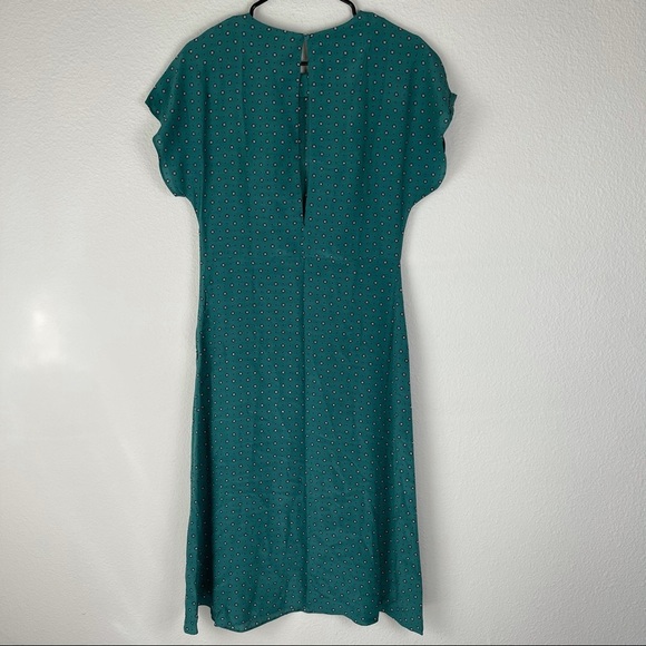 & Other Stories Green Midi Fall Floral Dress - Picture 4 of 6